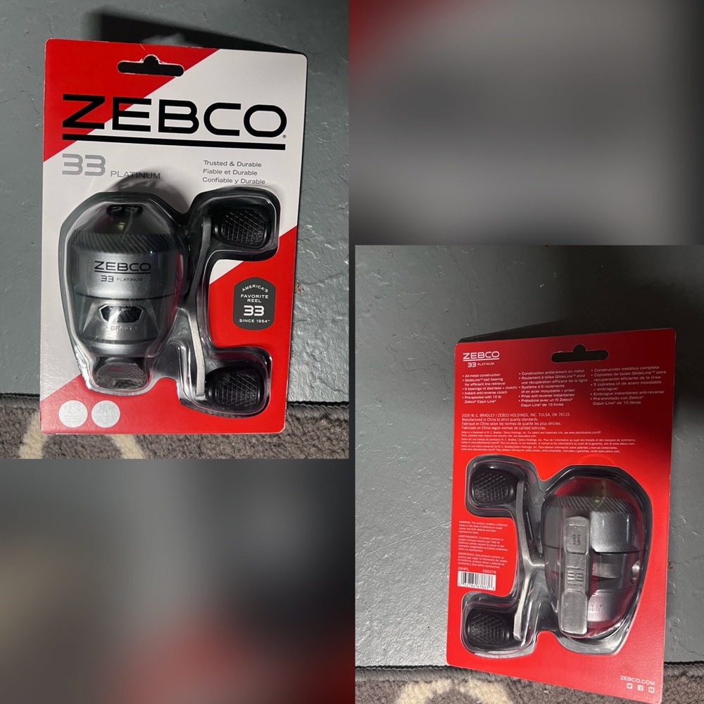 Brand New! Zebco 33 Platinum Fishing Reel